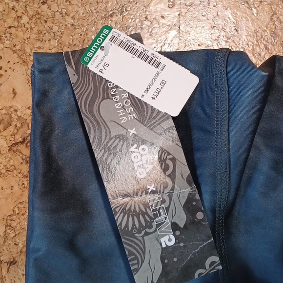 Myrose Buddha Women's Blue Mermaud Active Leggings Size S NWT - Picture 2 of 6